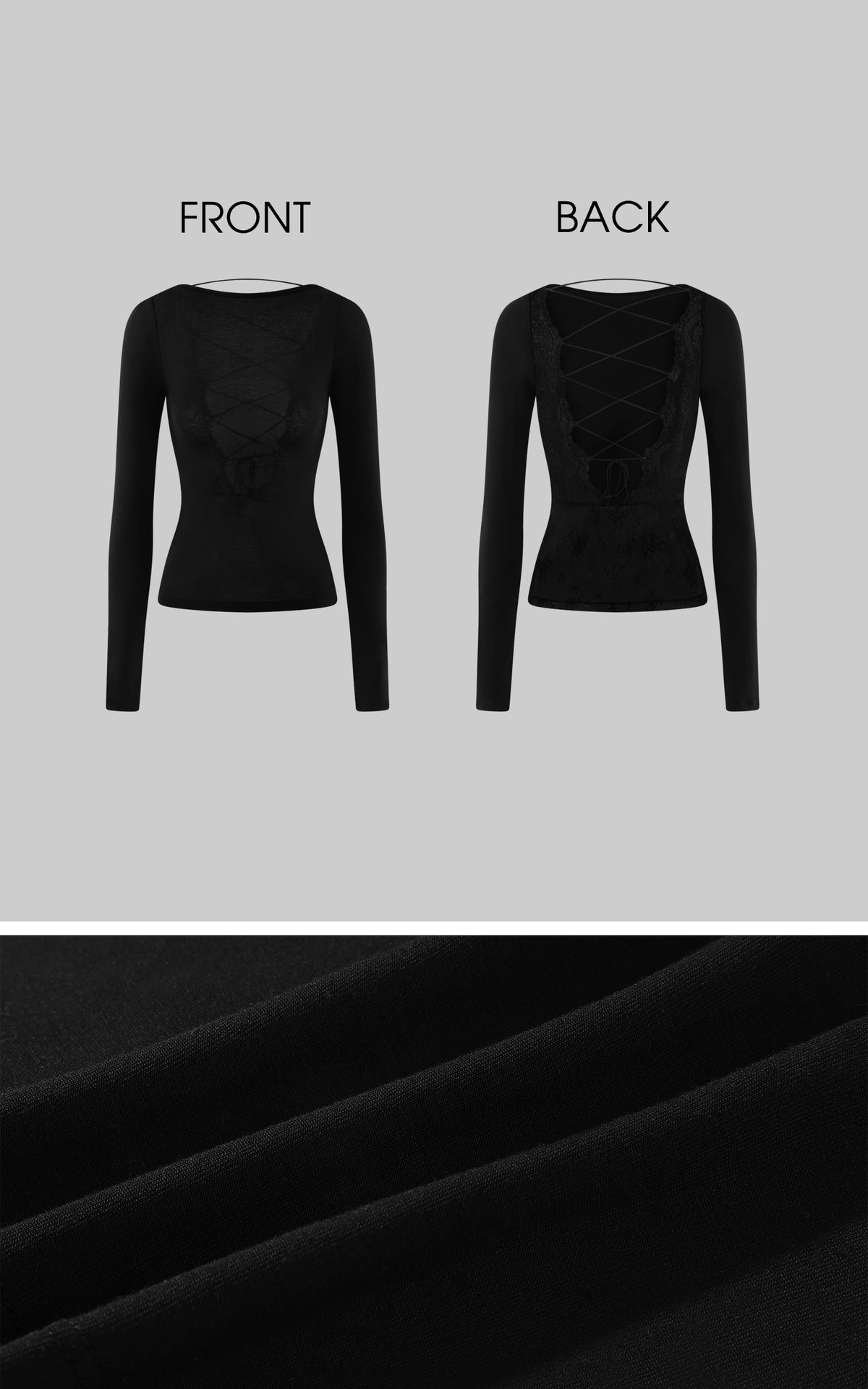Hydrae Lace-Up Open-Back Top &amp; Asymmetric Plaid Skirt Set