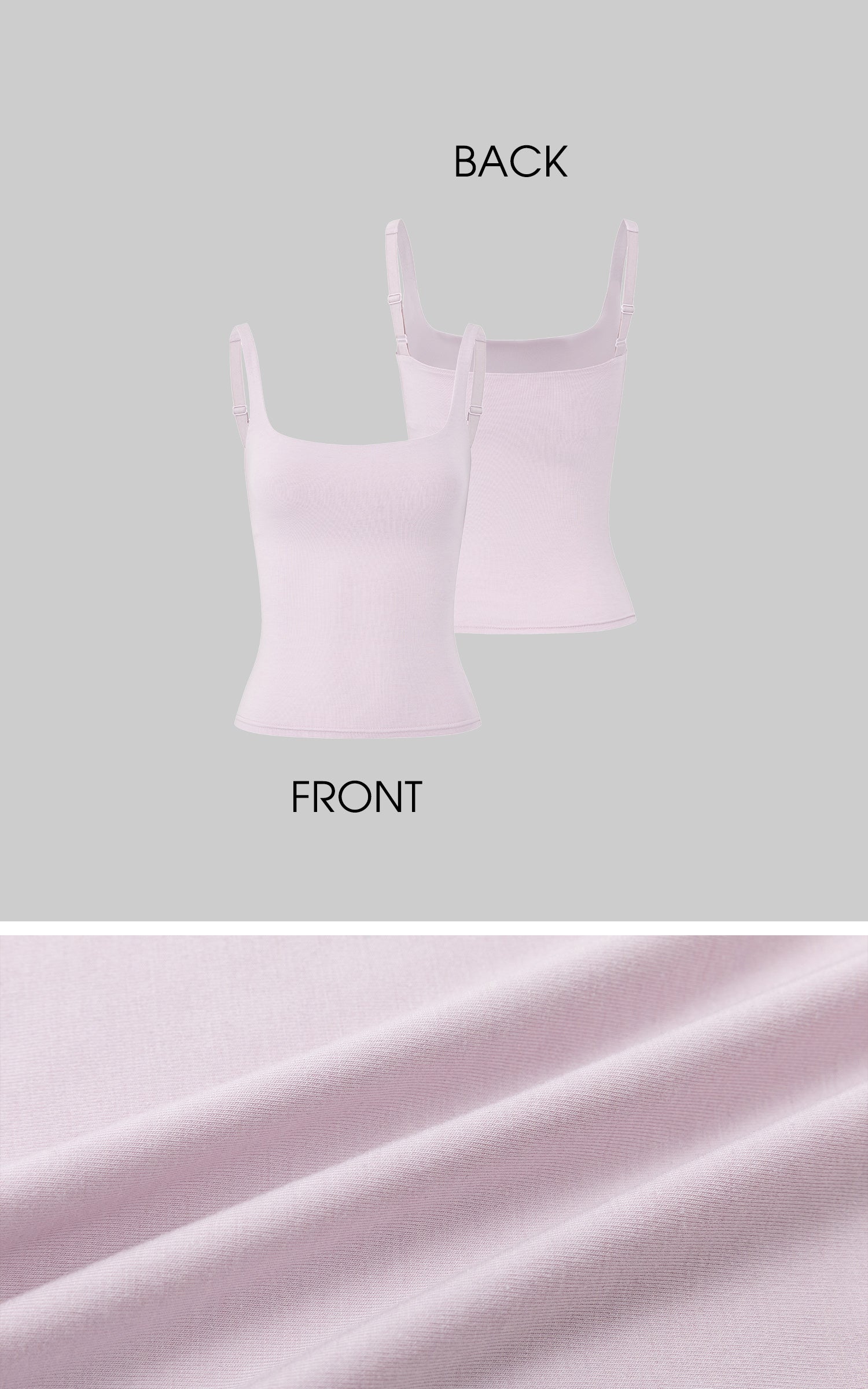 IAMXIAA Second Skin Square Neck Cami Top