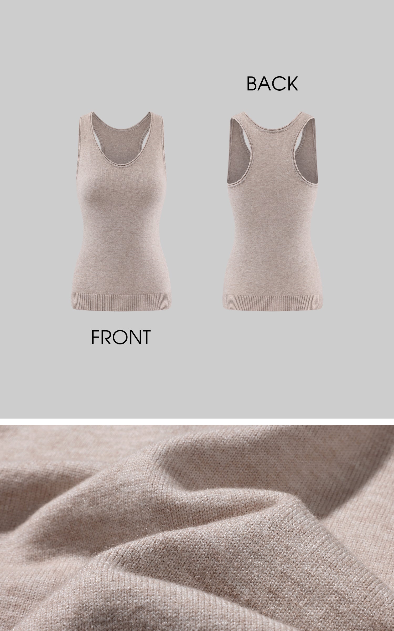 WARDEN EDGE Knit Cardigan Tank and Wide Leg Pants Set