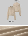 IAMXIAA Velour Zip Hoodie and Wide-Leg Pants Set