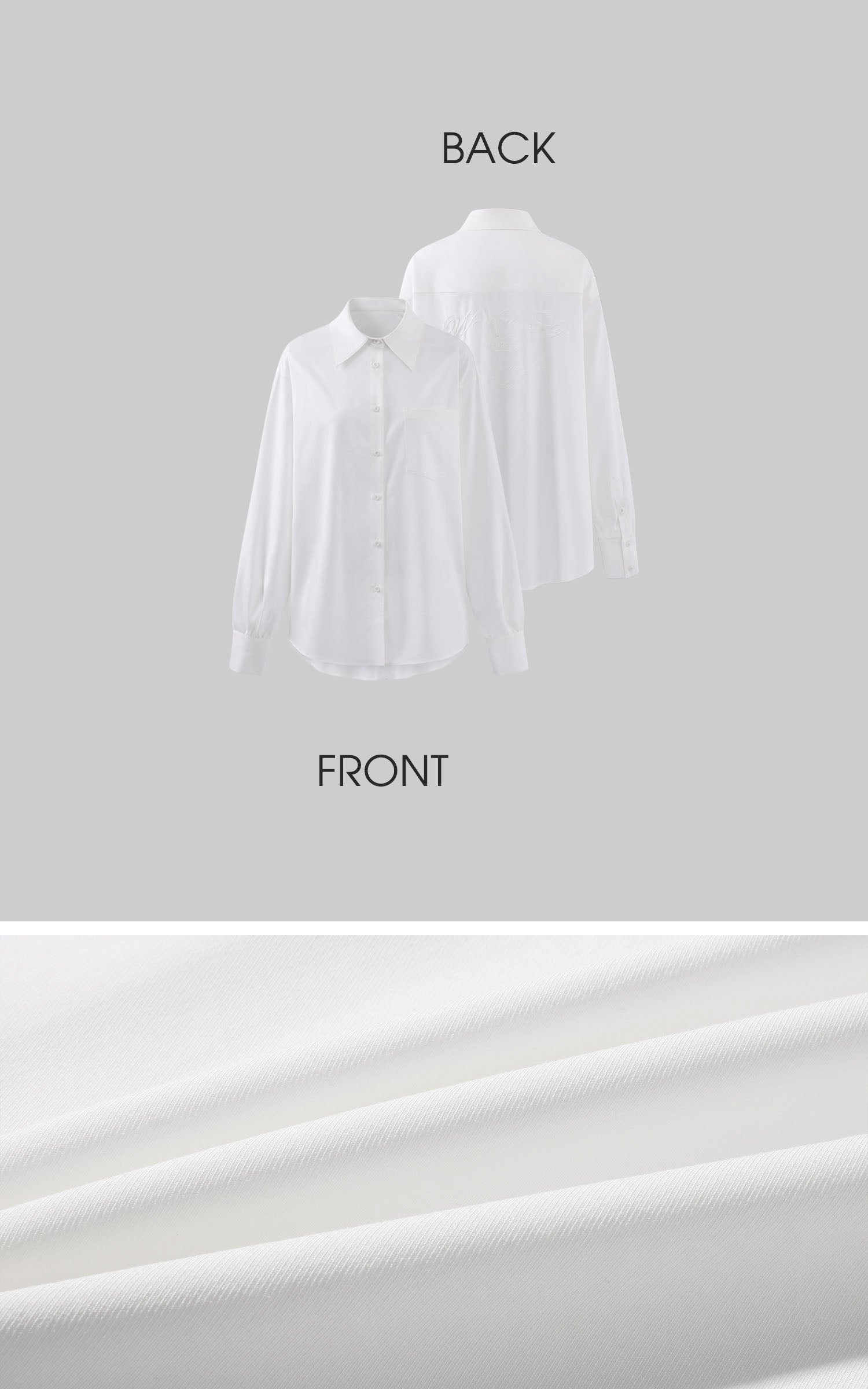 WARDEN EDGE Oversized Embroidered Back Shirt