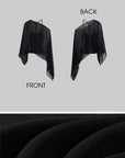 ROVENTE Sheer Draped Two-Piece Set Top and Skirt