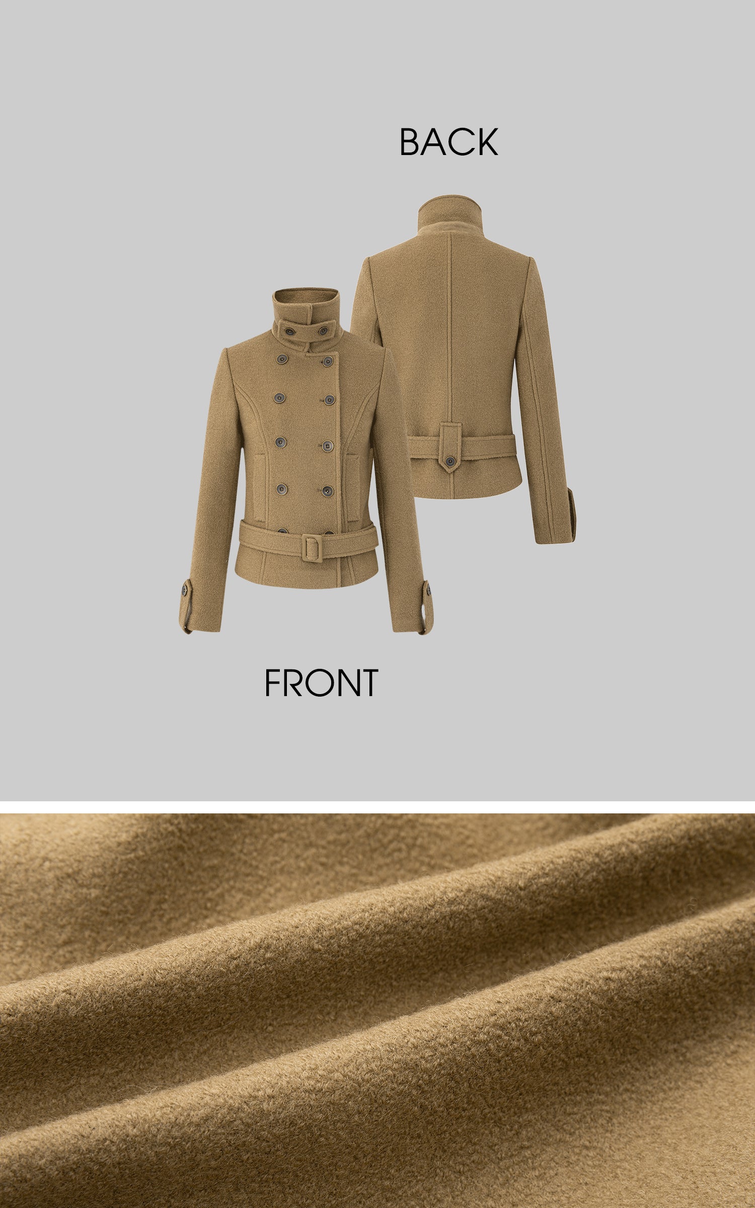 IAMXIAA Tailored Wool-Blend Jacket and Mini Skirt Set