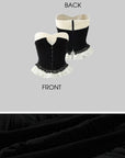 Rase le sol Ruffled Panel Bustier Top - PINKPARKS