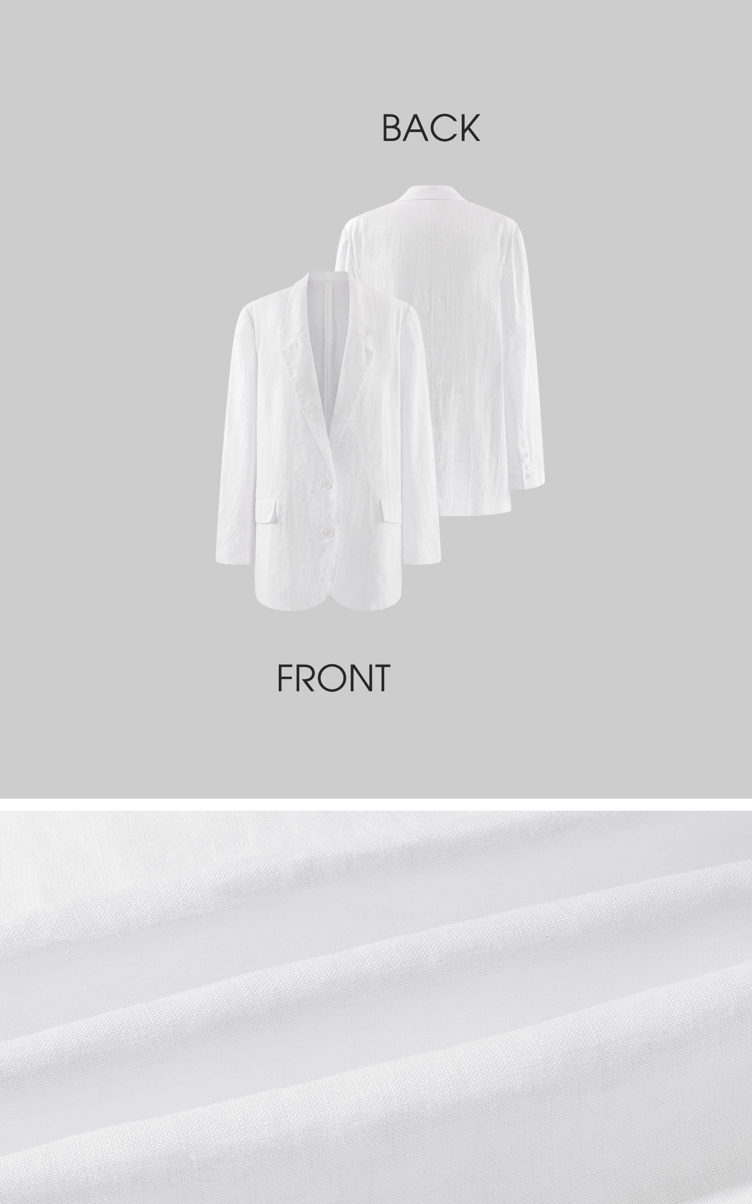 0122stepll Relaxed Linen Suit Set Blazer Pants &amp; Wrap Skirt Overlay