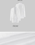0122stepll Relaxed Linen Suit Set Blazer Pants & Wrap Skirt Overlay