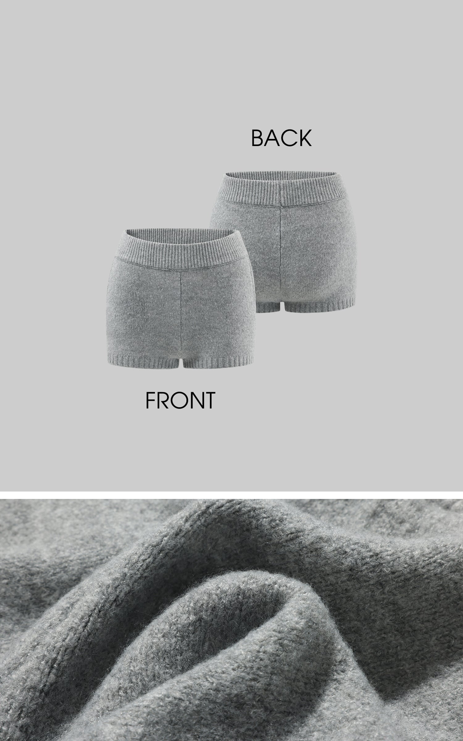 WARDEN EDGE Knit Hoodie &amp; Shorts Set