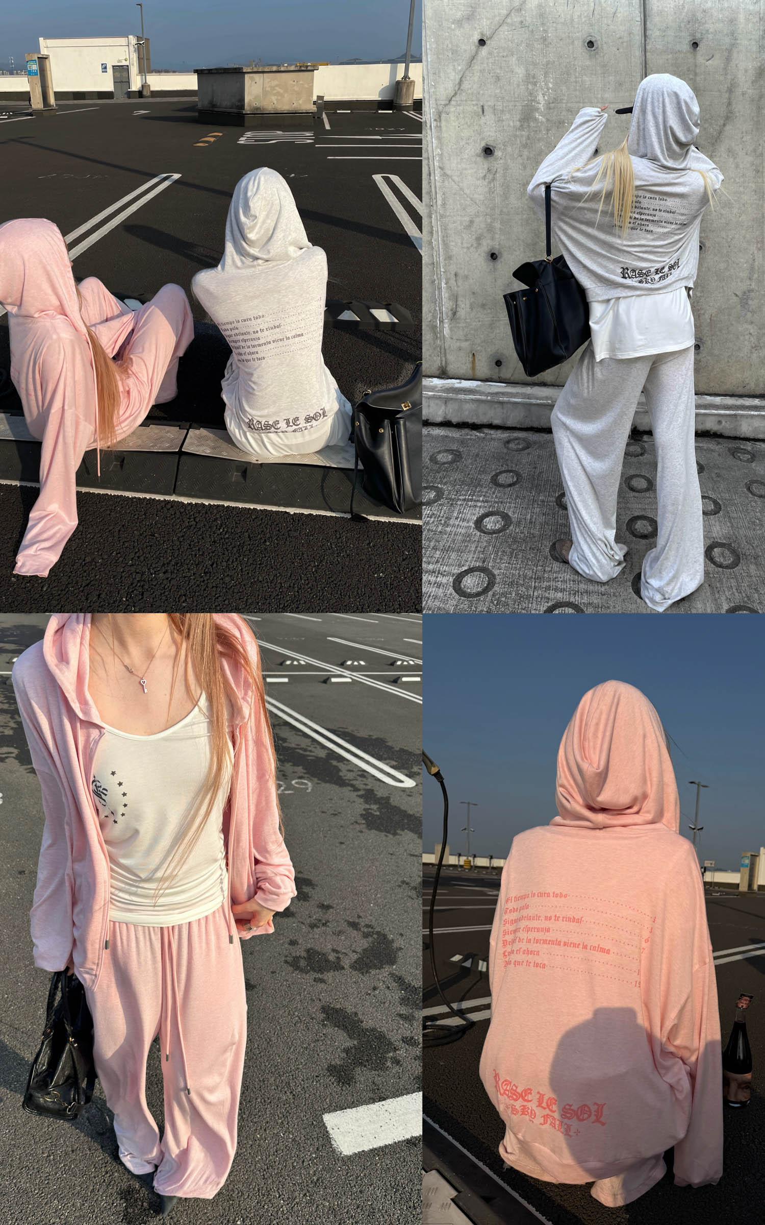 Rase Le Sol Lightweight Hoodie &amp; Wide-Leg Pants Set