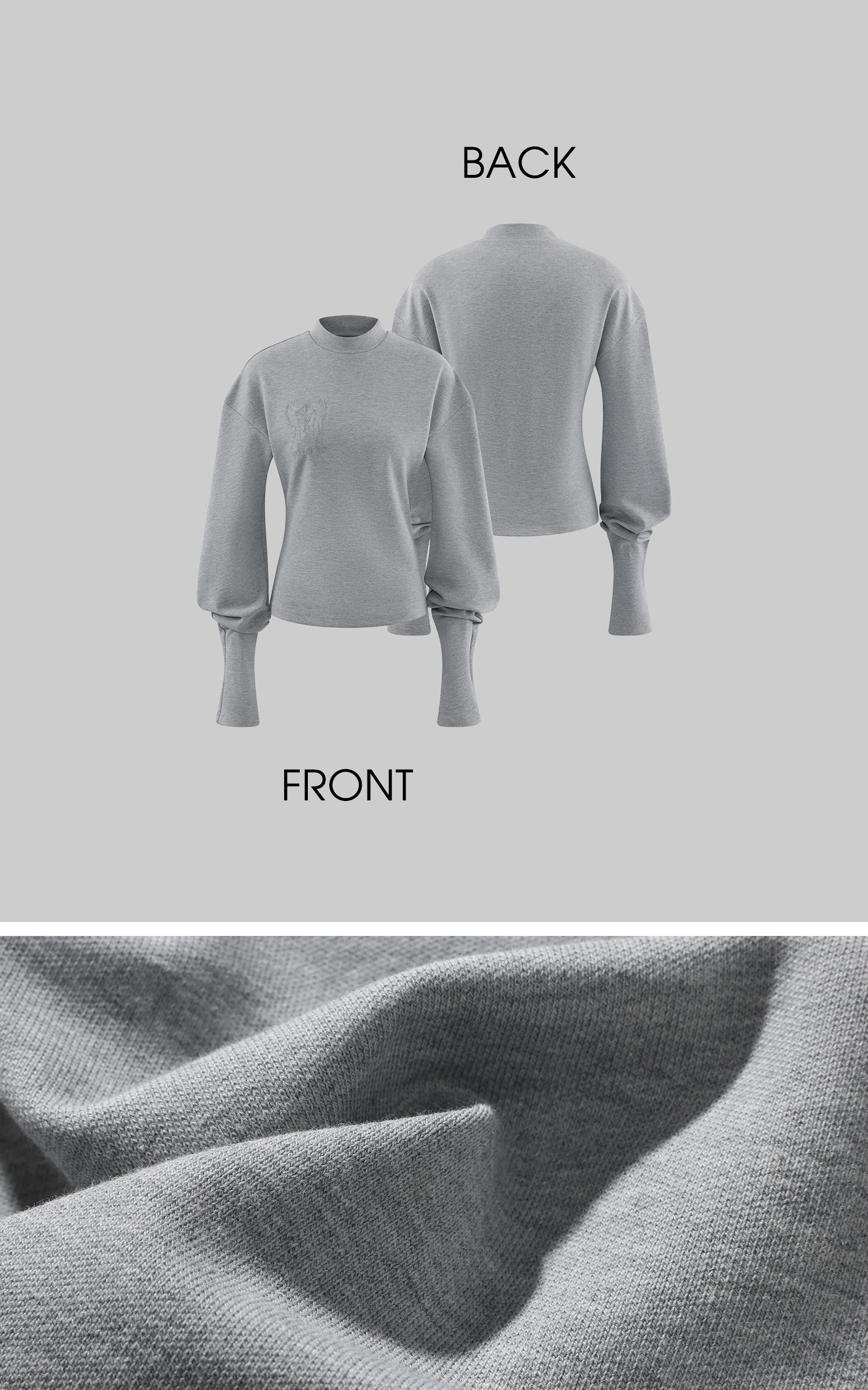 Rase le sol カーブシームスウェットシャツとワイドレッグラウンジパンツセット