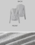 IAMXIAA Classic V-Neck Slim Knit Cardigan