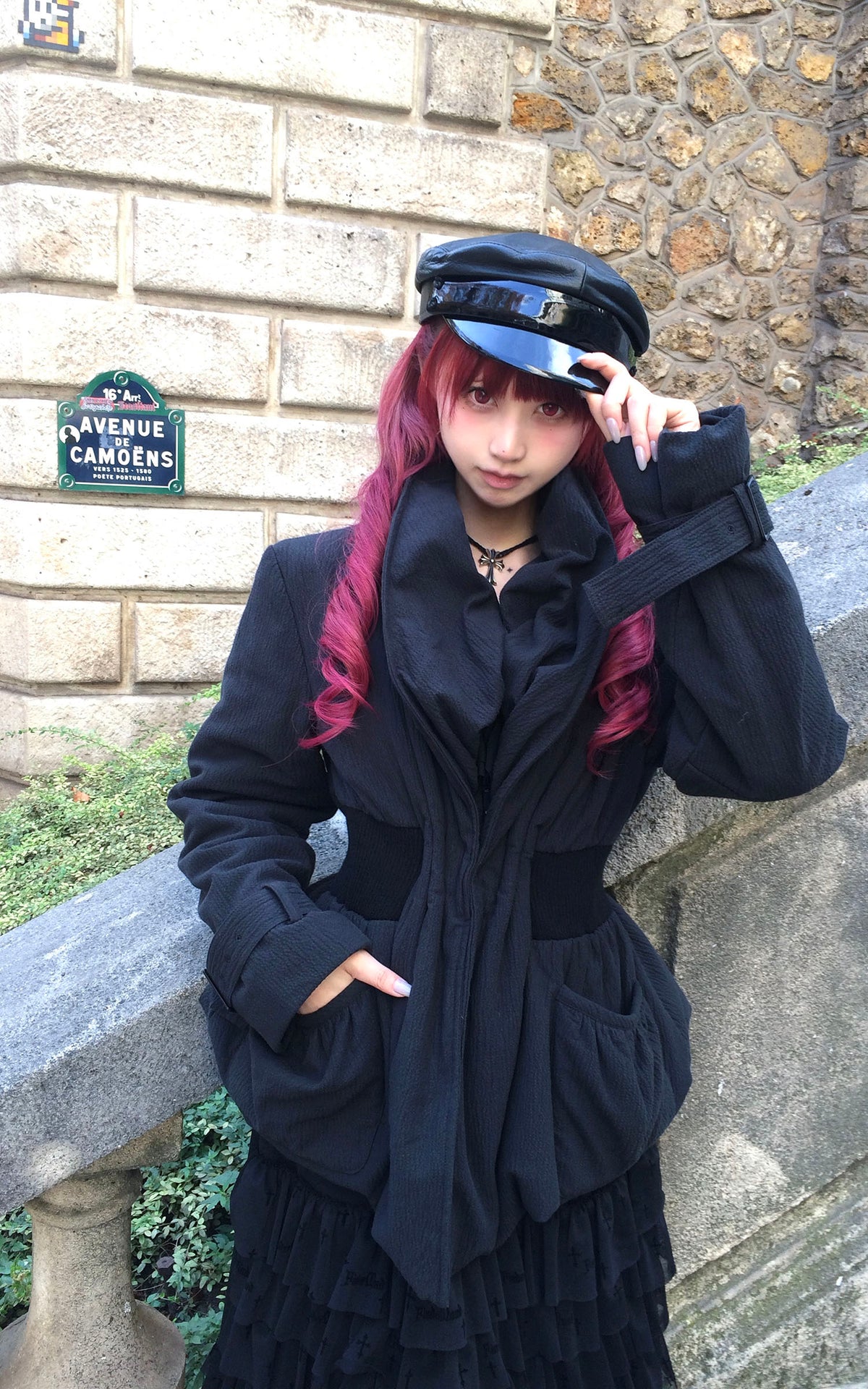 Rase le sol Sculpted Waist Draped Collar Puffer Jacket
