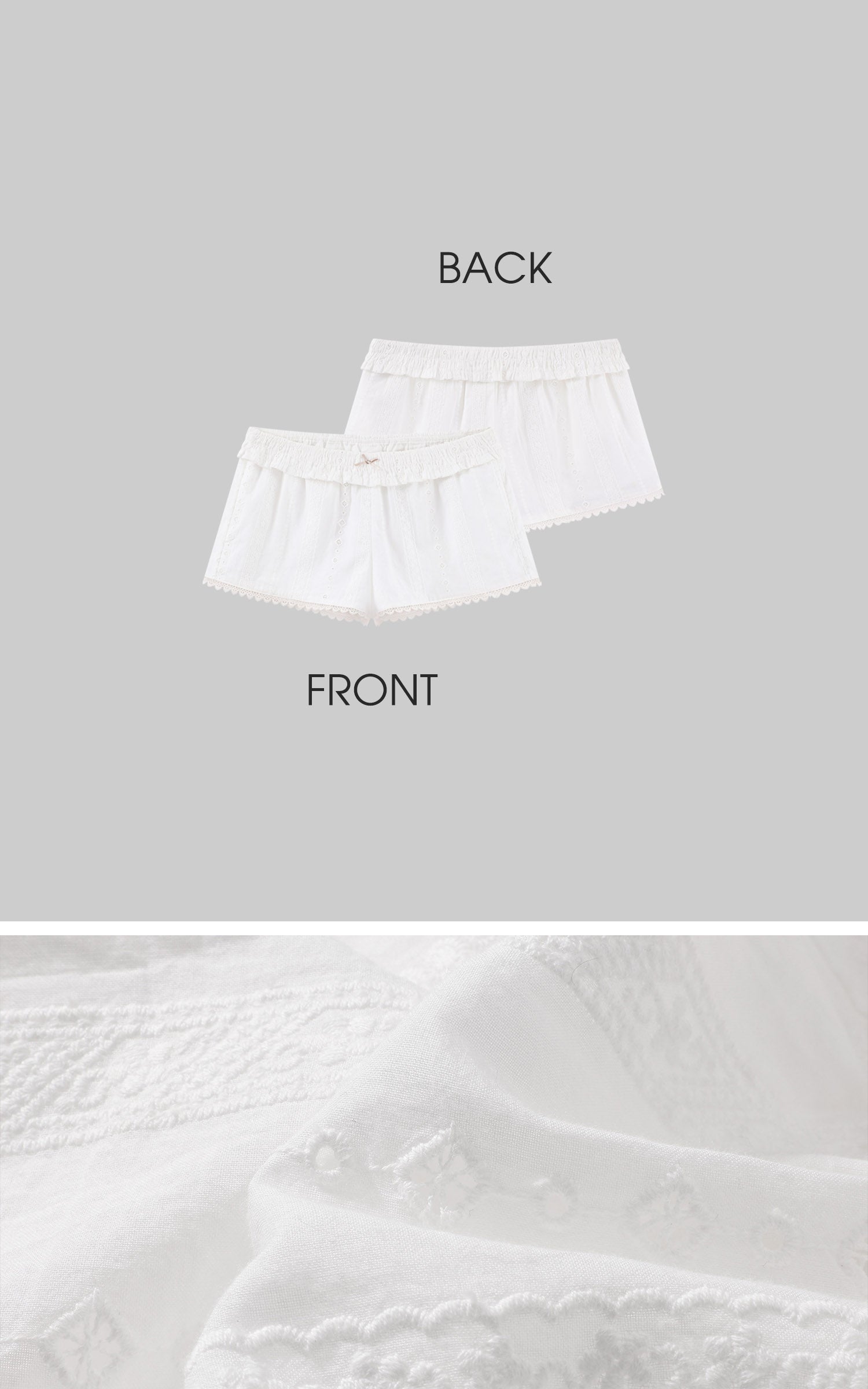 HYDRAE 레이스 트림 시스루 라운지 세트