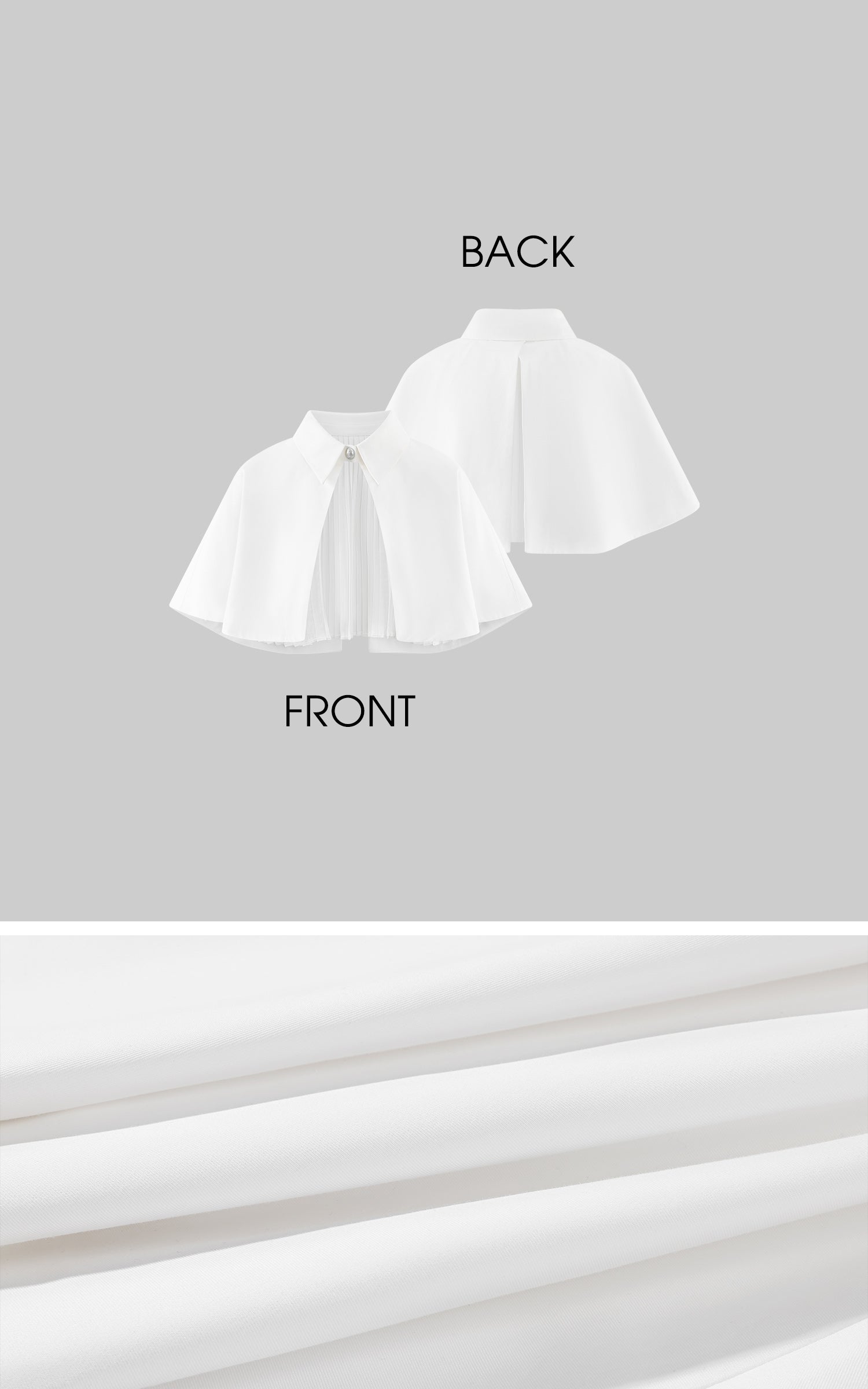 0122stepll Strapless Bustier &amp; Cape Top Set