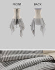 WARDEN EDGE Deconstructed Corset & Double-Waist Pleated Mini Skirt Set