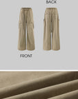 WARDEN EDGE Washed Utility Wide-Leg Cargo Pants