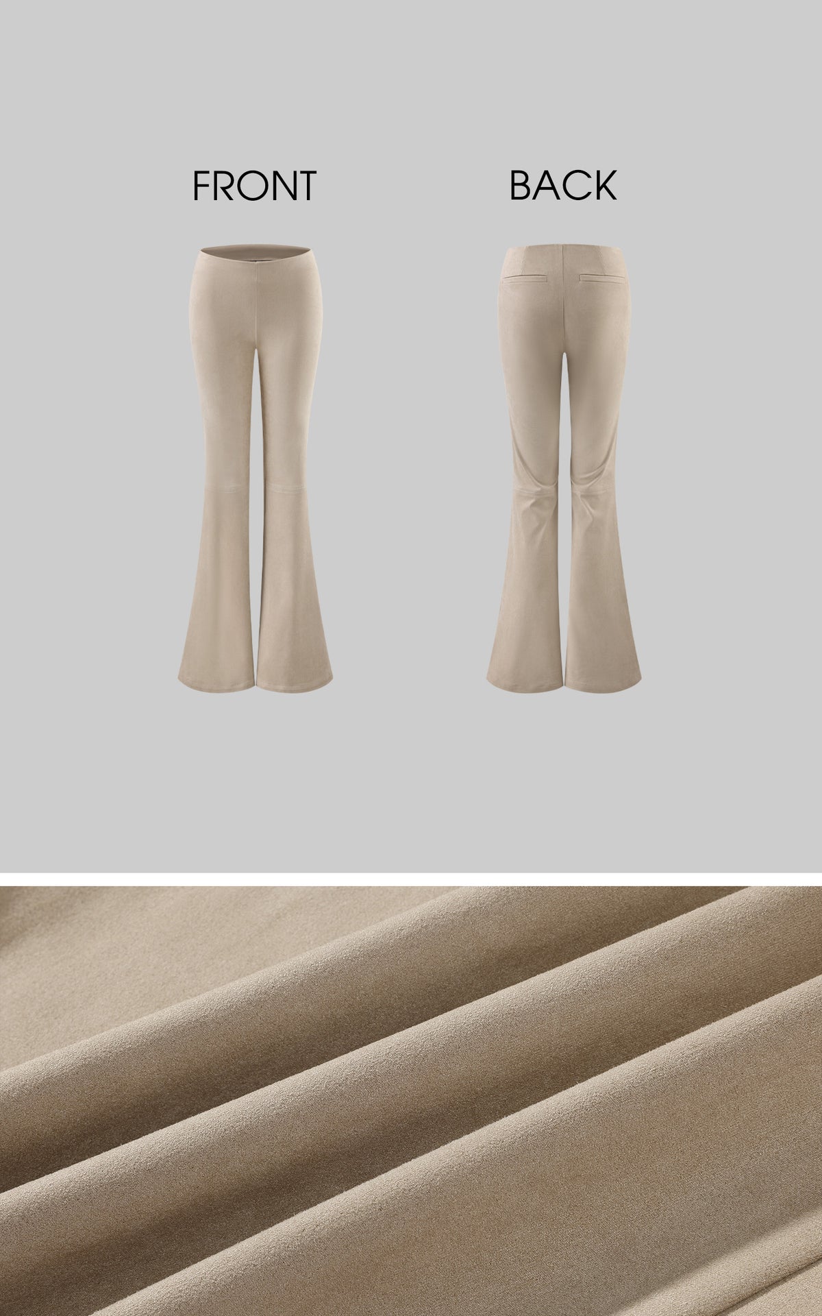 ROVENTE Soft-Touch High-Waist Flared Pants
