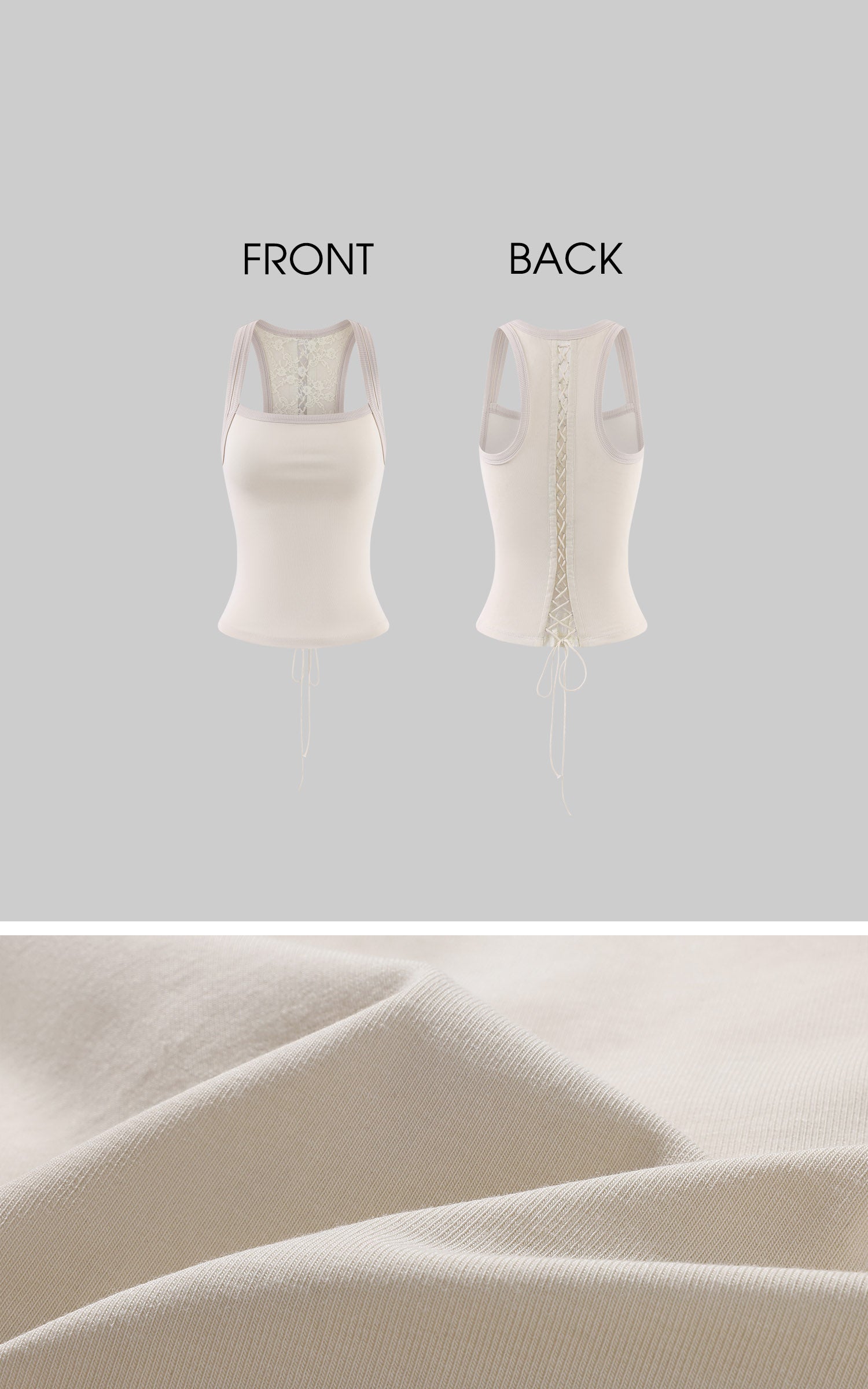 WARDEN EDGE Lace-Up Racerback Tank &amp; Balloon Mini Shorts Set