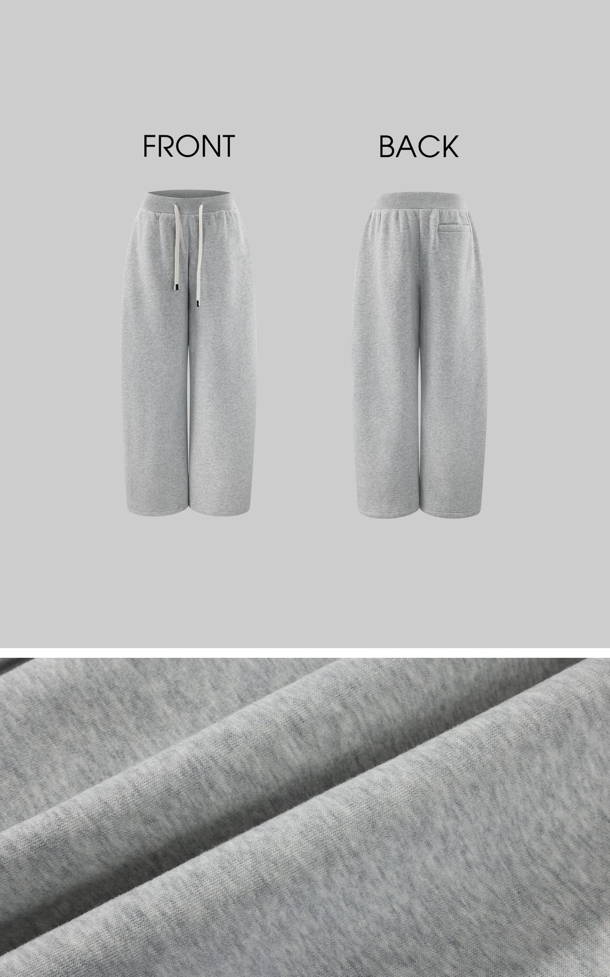 WARDEN EDGE Fleece-Lined Wide-Leg Sweatpants