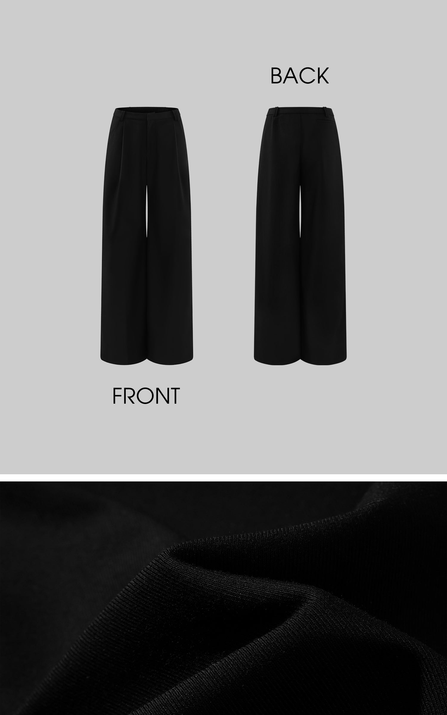 Rase le sol Suit Set Relaxed Straight Pants and Structured Blazer