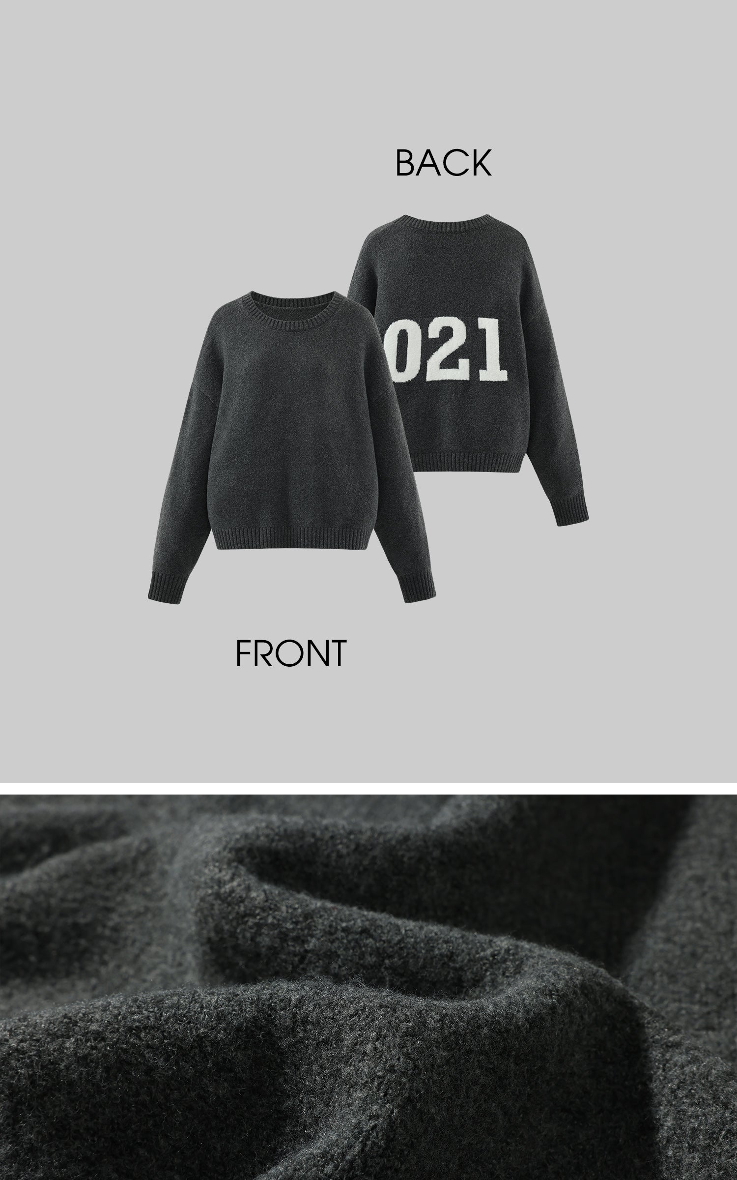 WARDEN EDGE 021 Knit Sweater &amp; Graphic Beanie Set