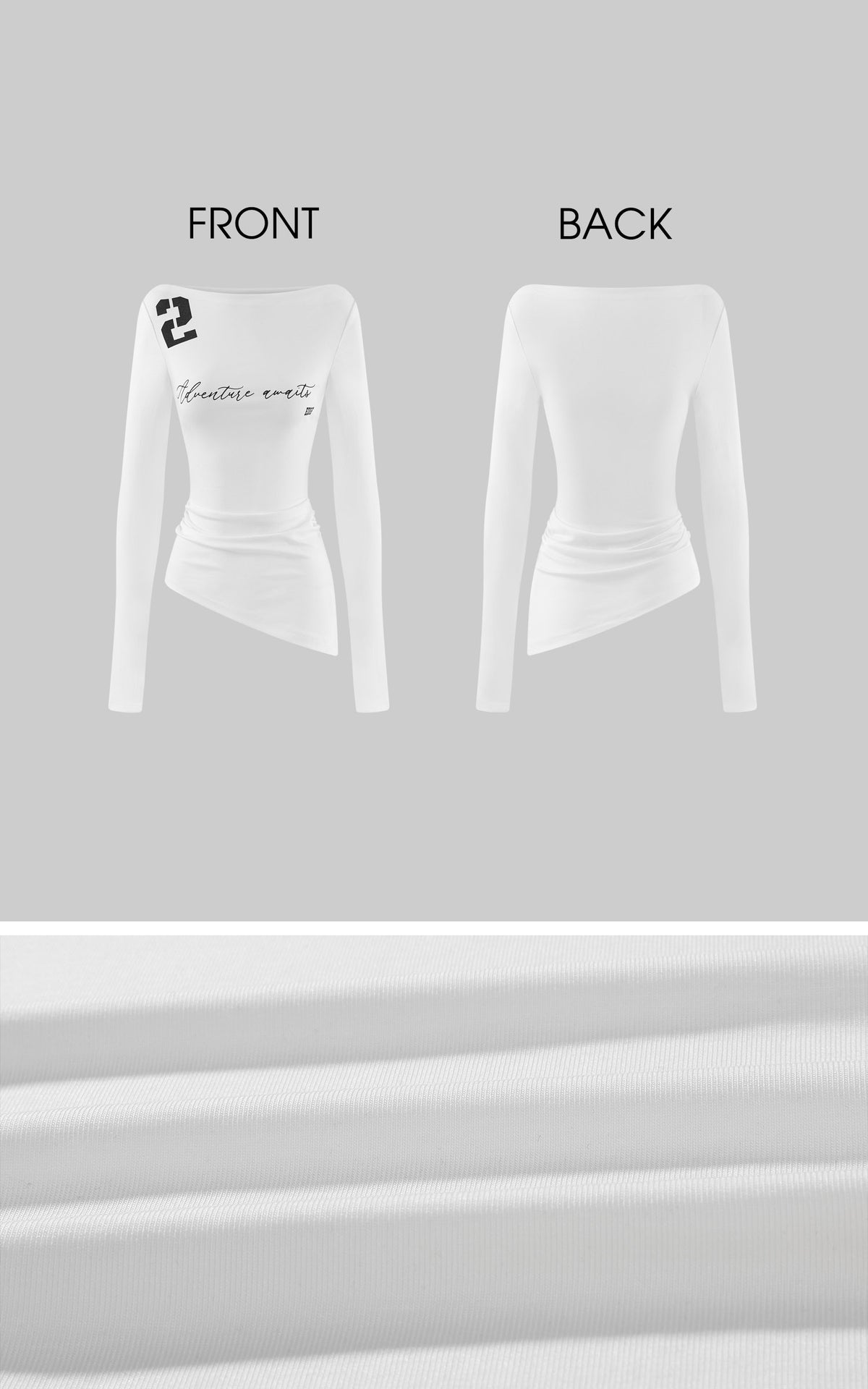 WARDEN EDGE Script Graphic Long Sleeve Top