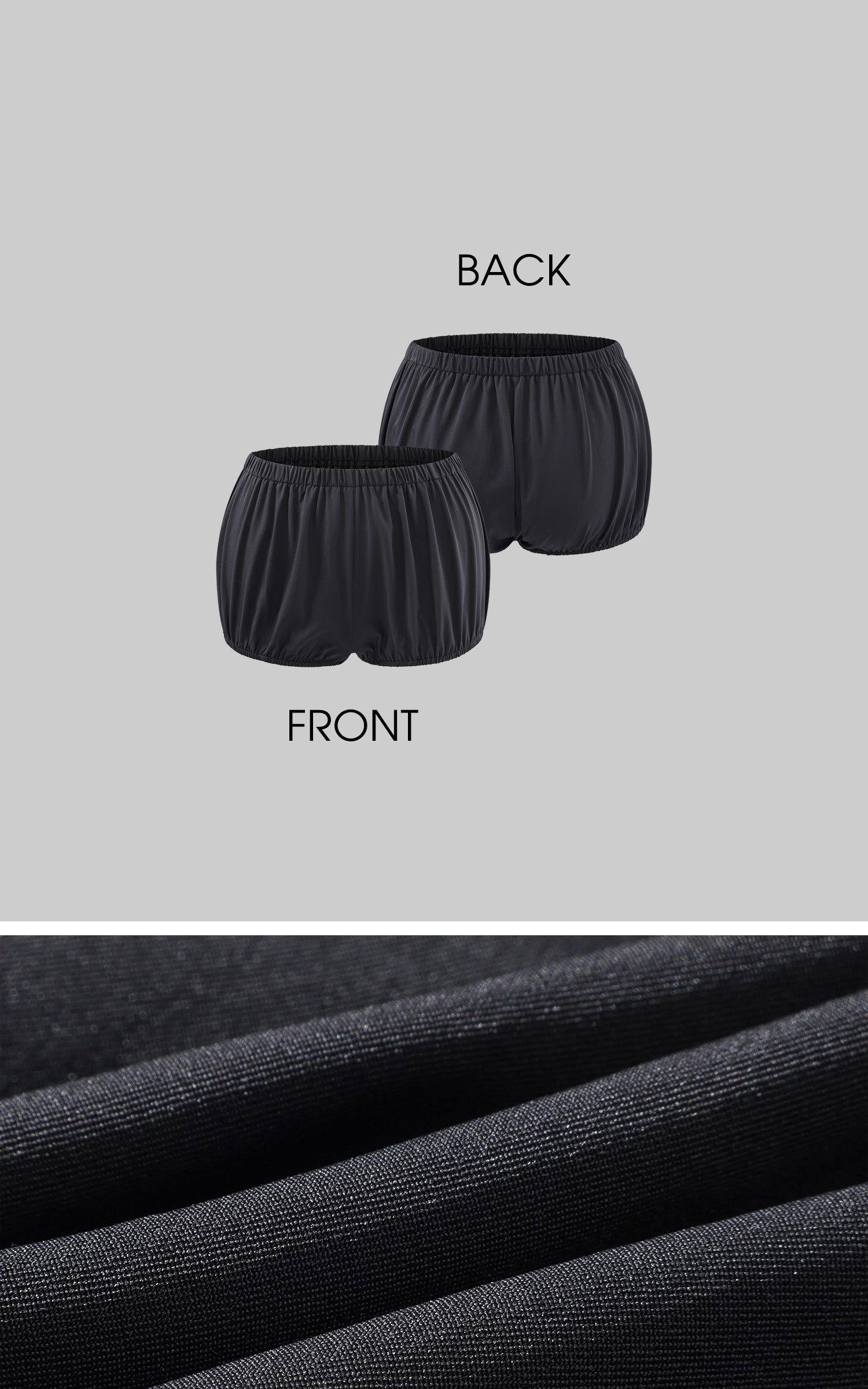 Rase le sol インナーセーフティショーツ付きドレープパフドレス