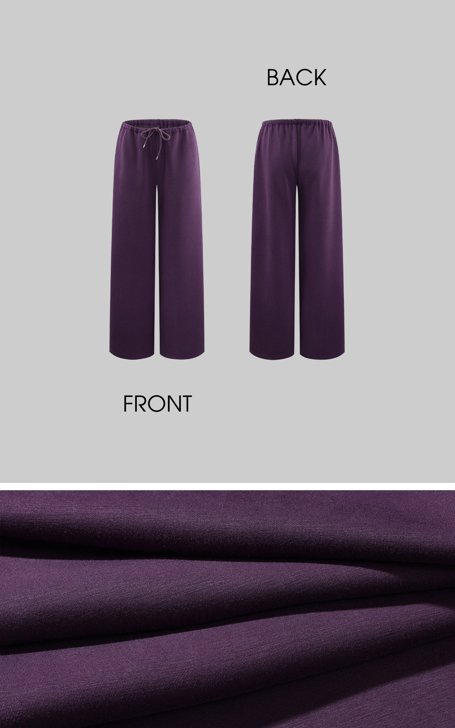 Hydrae Draped Shawl Strapless Top &amp; Wide-Leg Pants Set