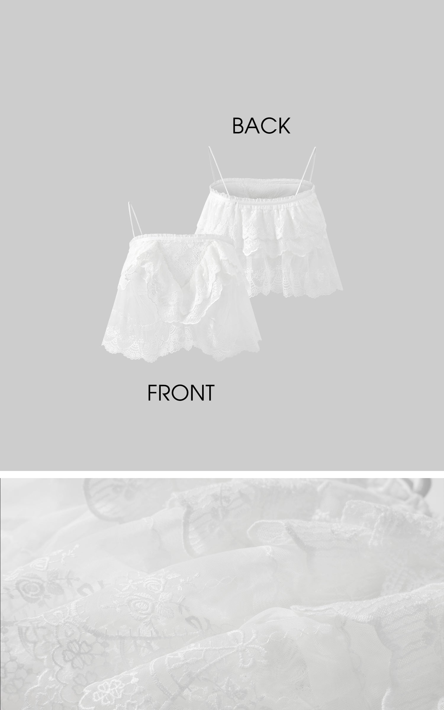 WARDEN EDGE Layered Lace Mesh Cami Top - PINKPARKS