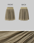 IAMXIAA Structured Waist Crinkle Midi Skirt