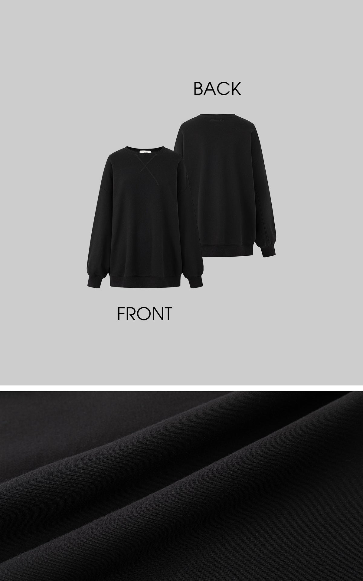 IAMXIAA Ensemble Sweat-shirt Surdimensionné Doublé Polaire &amp; Écharpe en Fausse Fourrure