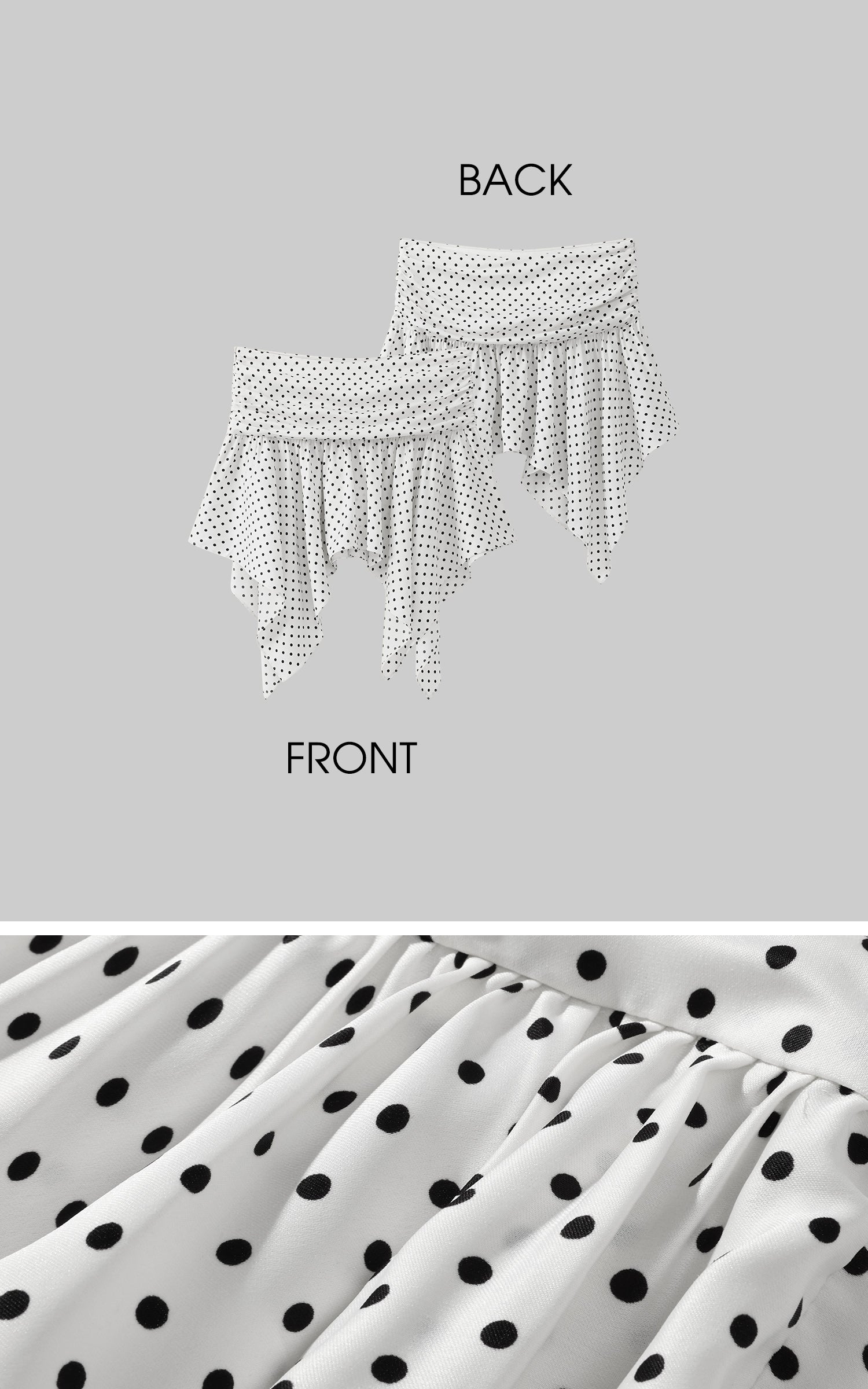ROVENTE Polka Dot Halter Top &amp; Skirt Set - PINKPARKS