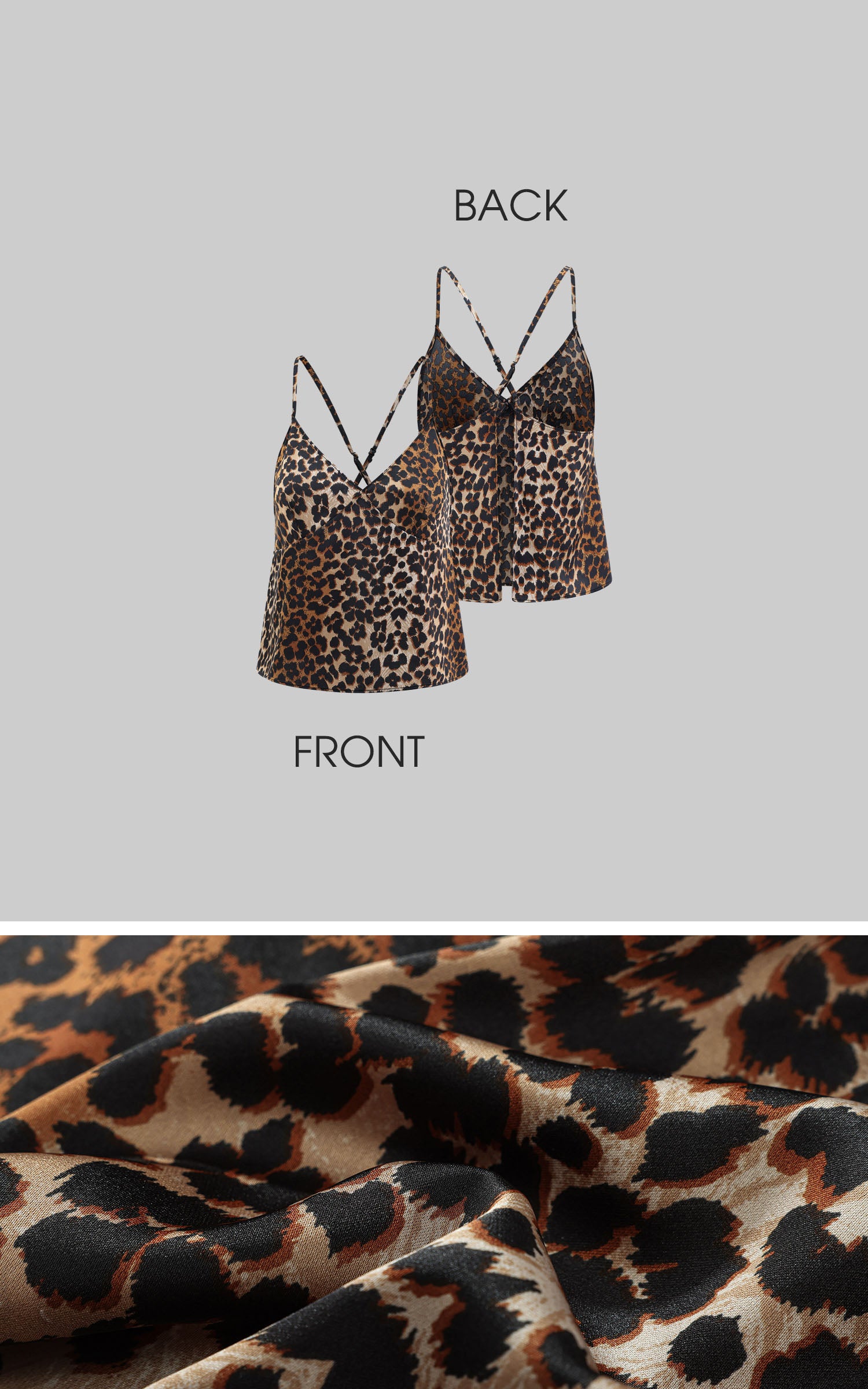 0122stepll Leopard Satin Lounge Pajama Set