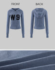 WARDEN EDGE W9 Intarsia Wool Knit Zip Hoodie & Shorts Set