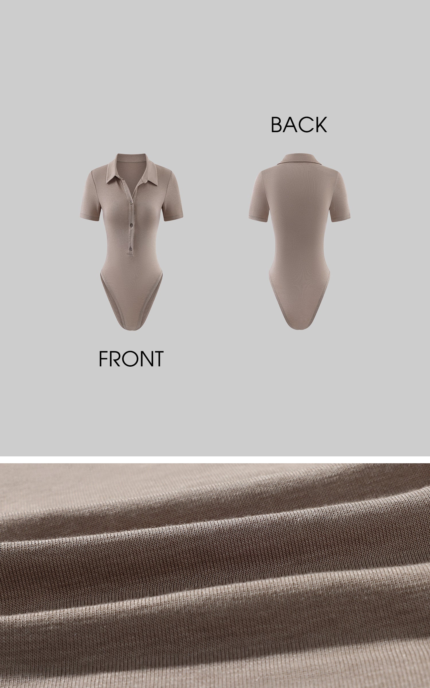 0122stepll Ensemble Body Polo &amp; Pantalon Évasé