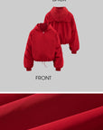 Rase le sol Oversized Hooded Jacket and Wide-Leg Pants Set