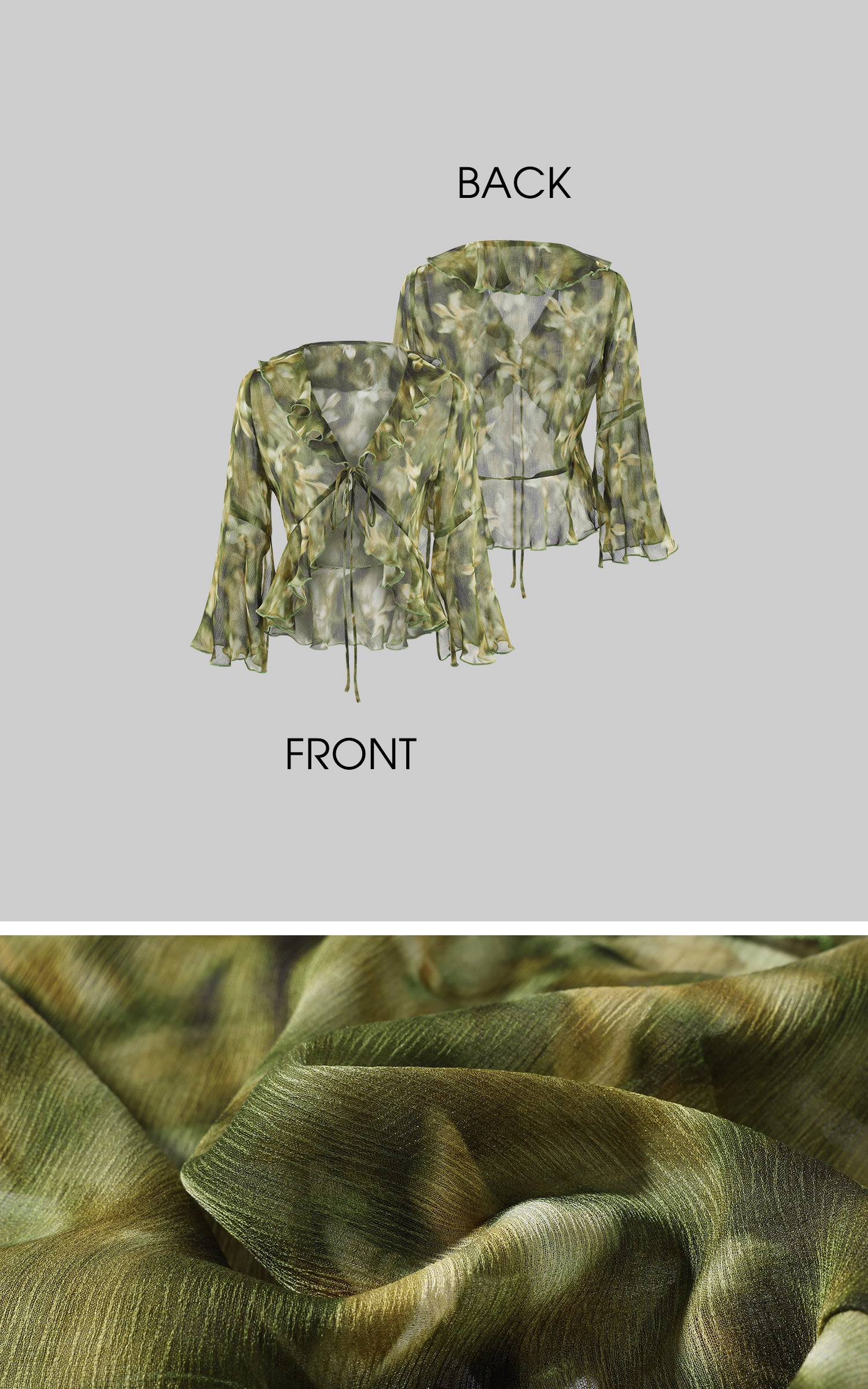 ROVENTE Floral Ruffle Shirt &amp; Skirt Set