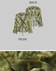 ROVENTE Floral Ruffle Shirt & Skirt Set