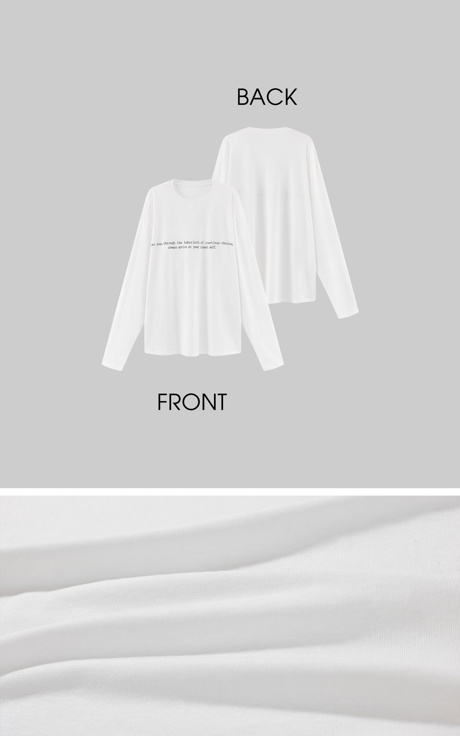 0122stepll T-shirt à manches longues oversize Labyrinthe