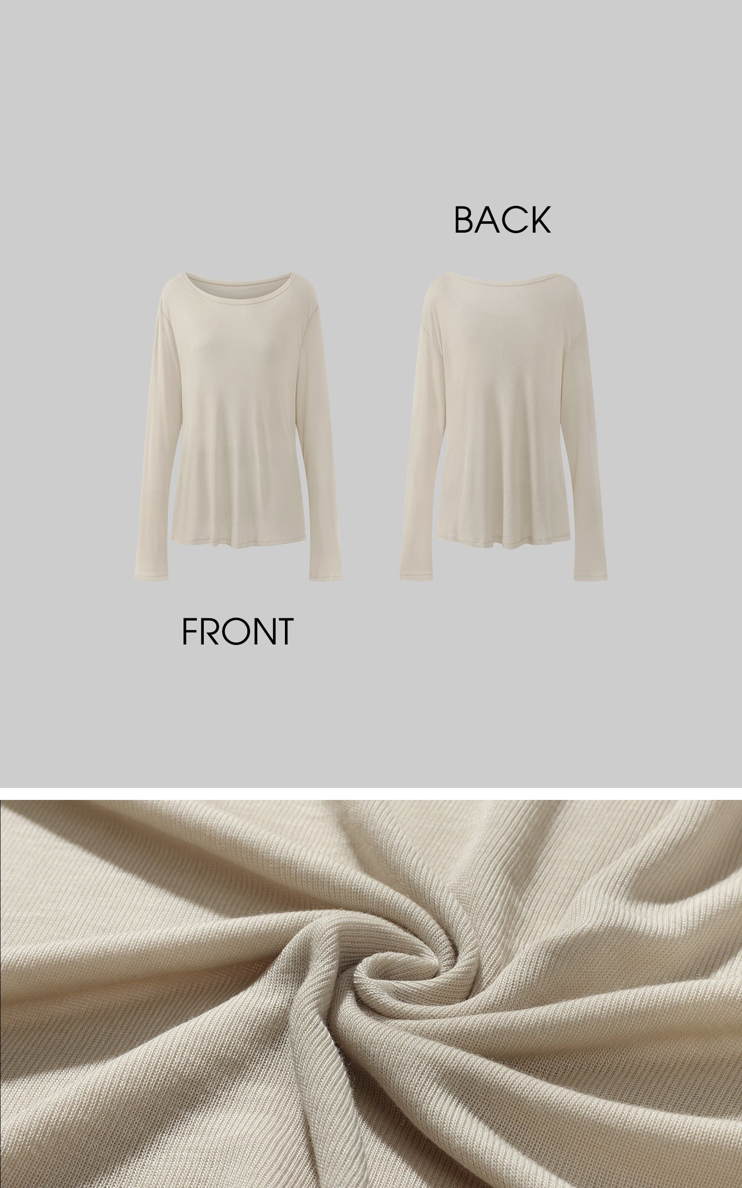 Rase le sol Fluid Knit Long Sleeve Top - PINKPARKS