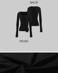 0122stepll Essential Knit Slim Long Sleeve Top