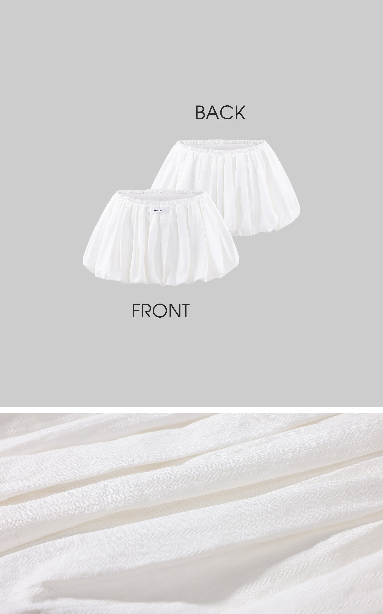WARDEN EDGE Jupe Mini à Ourlet Bouffant Taille Élastique Jupe Légère et Volumineuse