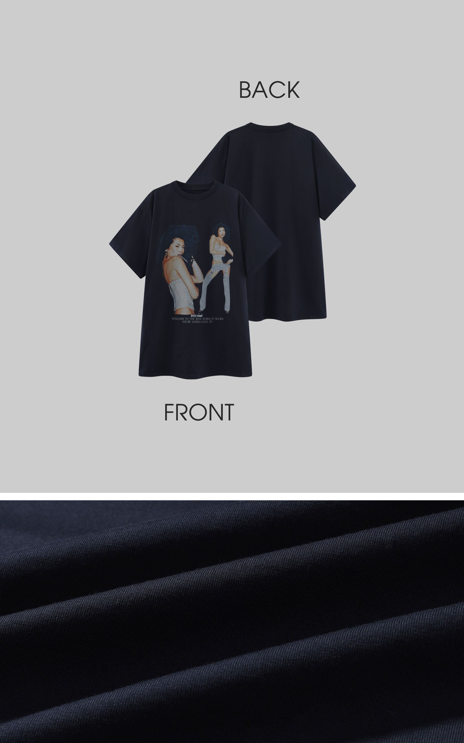 0122STEPLL Robe T-shirt oversize à imprimé Graphic Muse