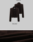 ROVENTE Cropped Single-Breasted Tailored Jacket