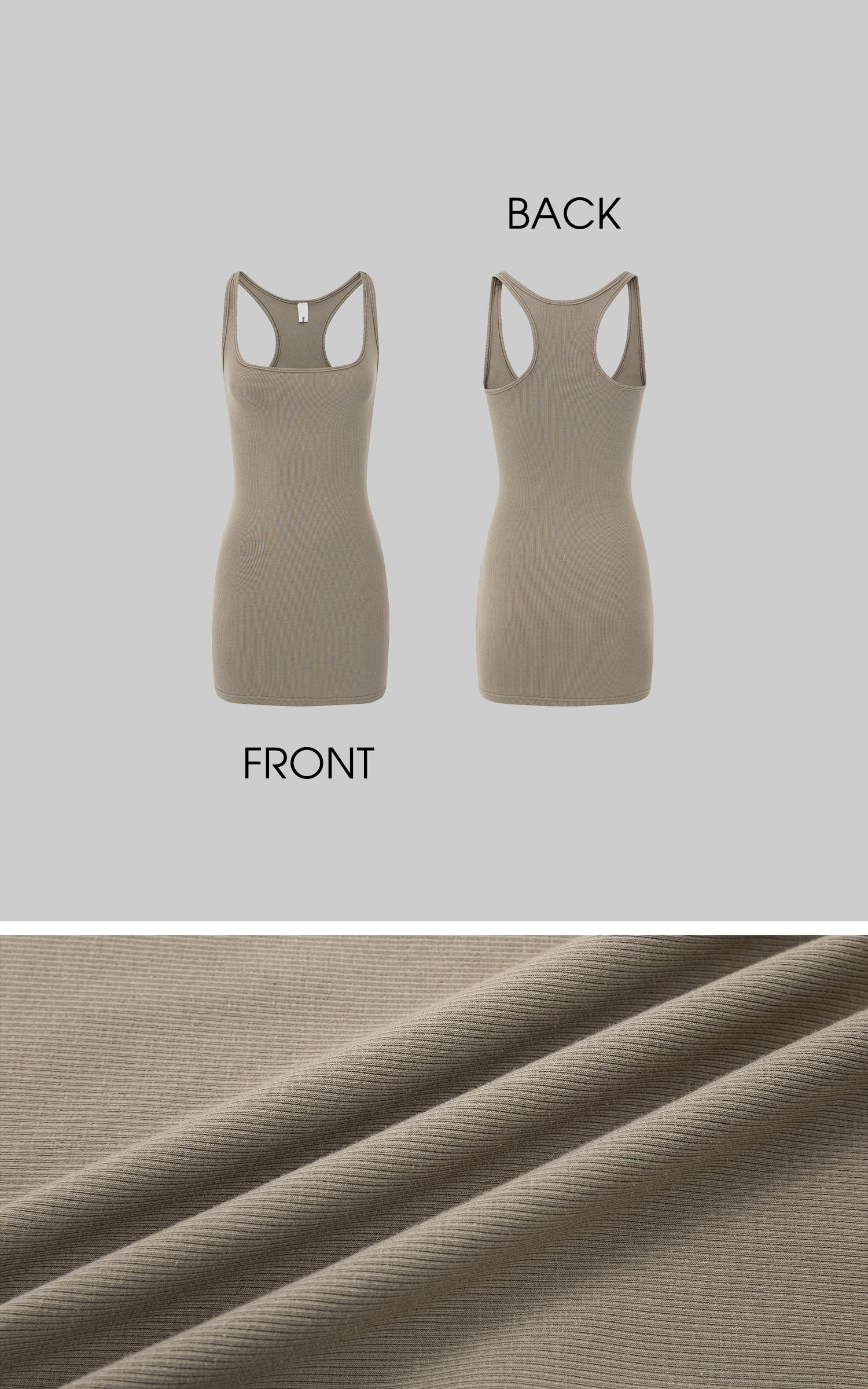 IAMXIAA Sweat à capuche zippé &amp; Ensemble robe débardeur moulant côtelé, doux, extensible, tenue décontractée Y2K