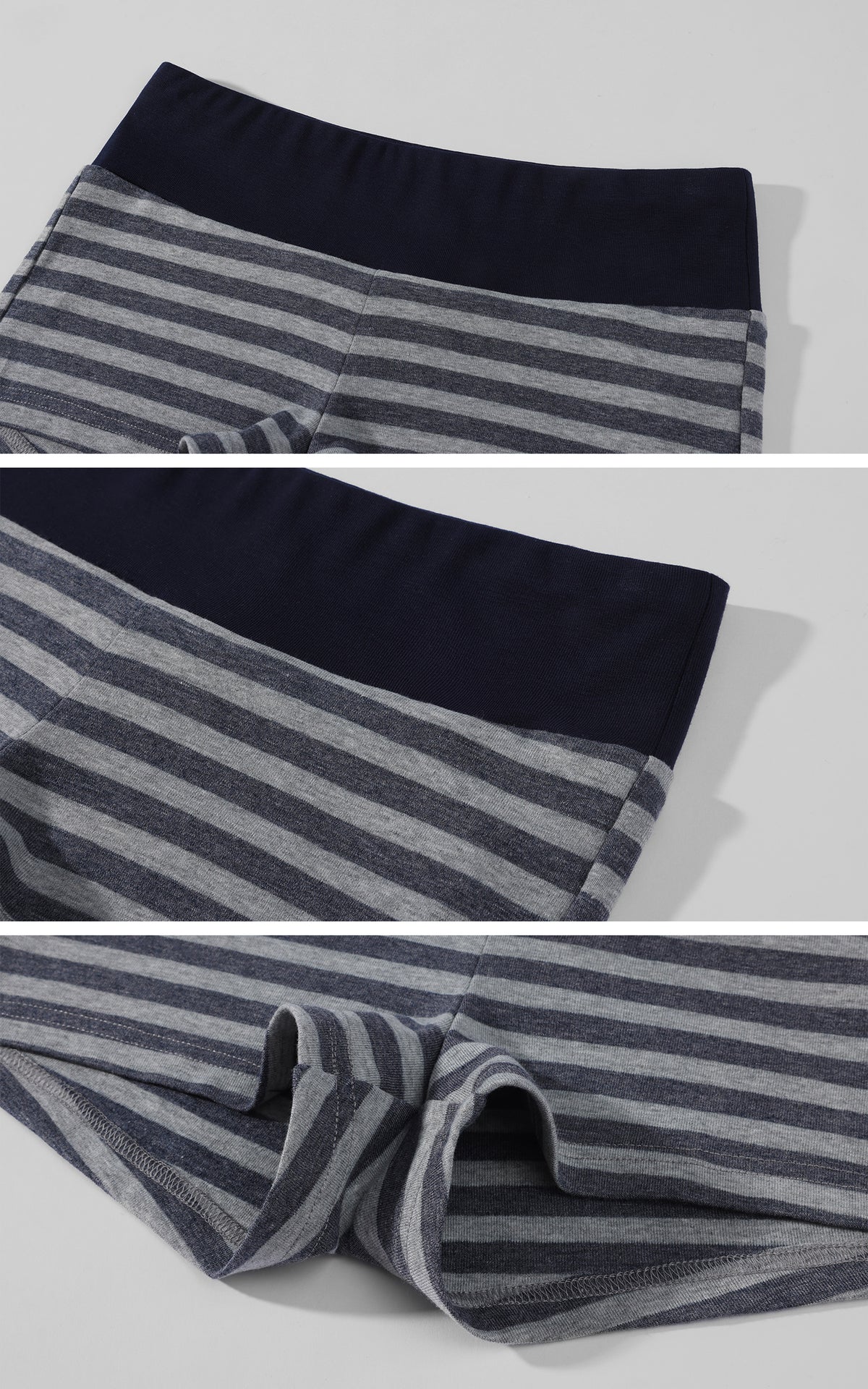 Rase le sol Layered Henley Knit Top, Racerback Tank &amp; Striped Micro Shorts Set