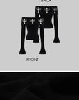 Rase le sol Black Knit Set with Cross Butterfly Motif