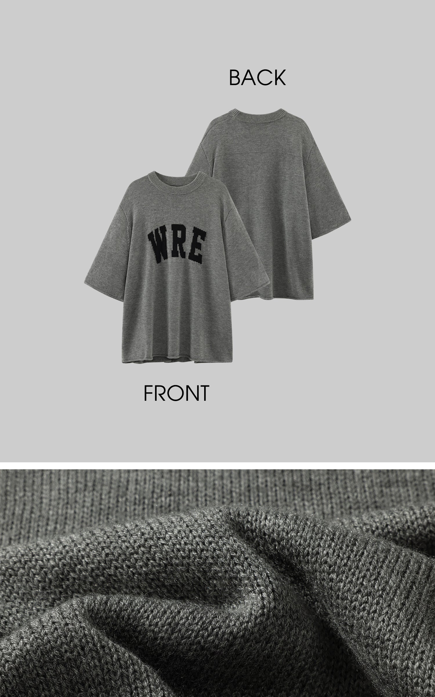 WARDEN EDGE ドロップショルダーのオーバーサイズニットセーター