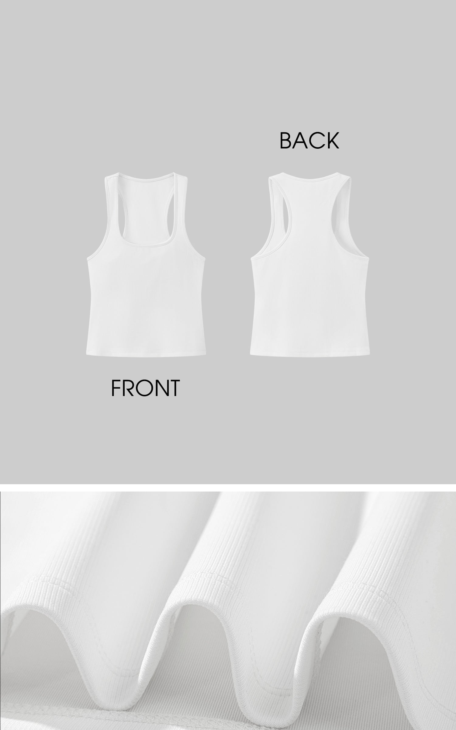 ROVENTE Curve-Hugging Ribbed Tank Top - PINKPARKS