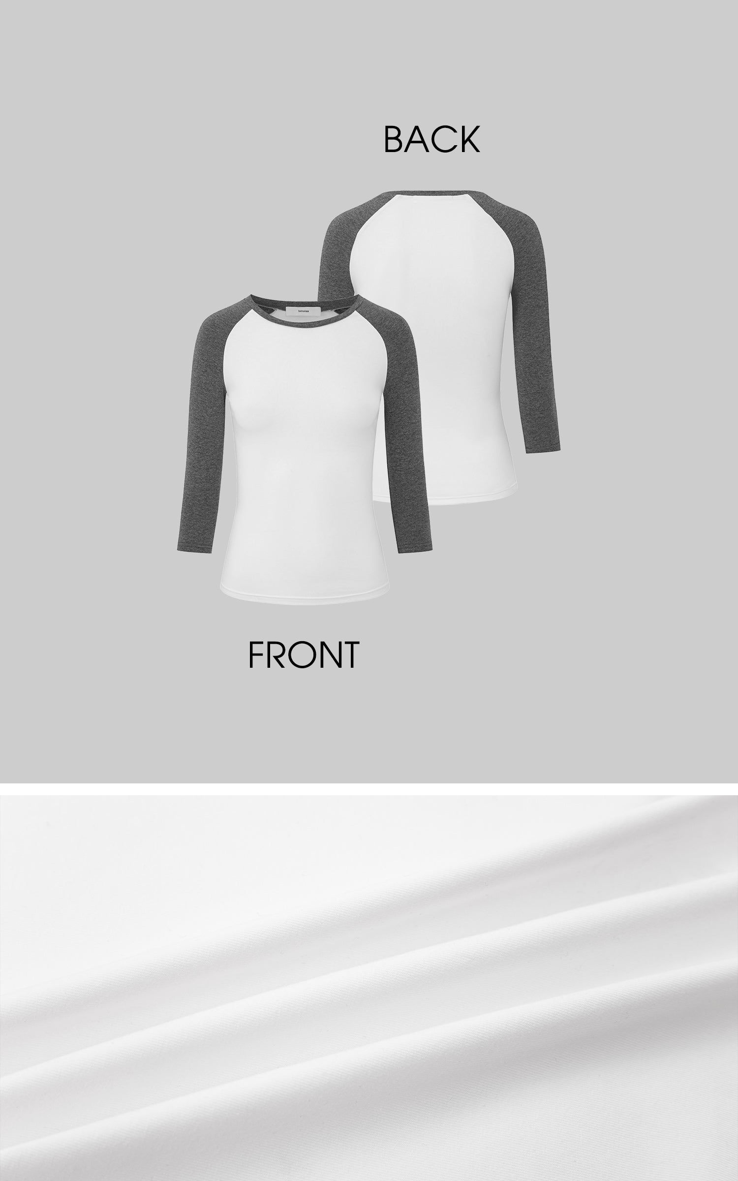 IAMXIAA Contrast Sleeve Slim Fit T-Shirt