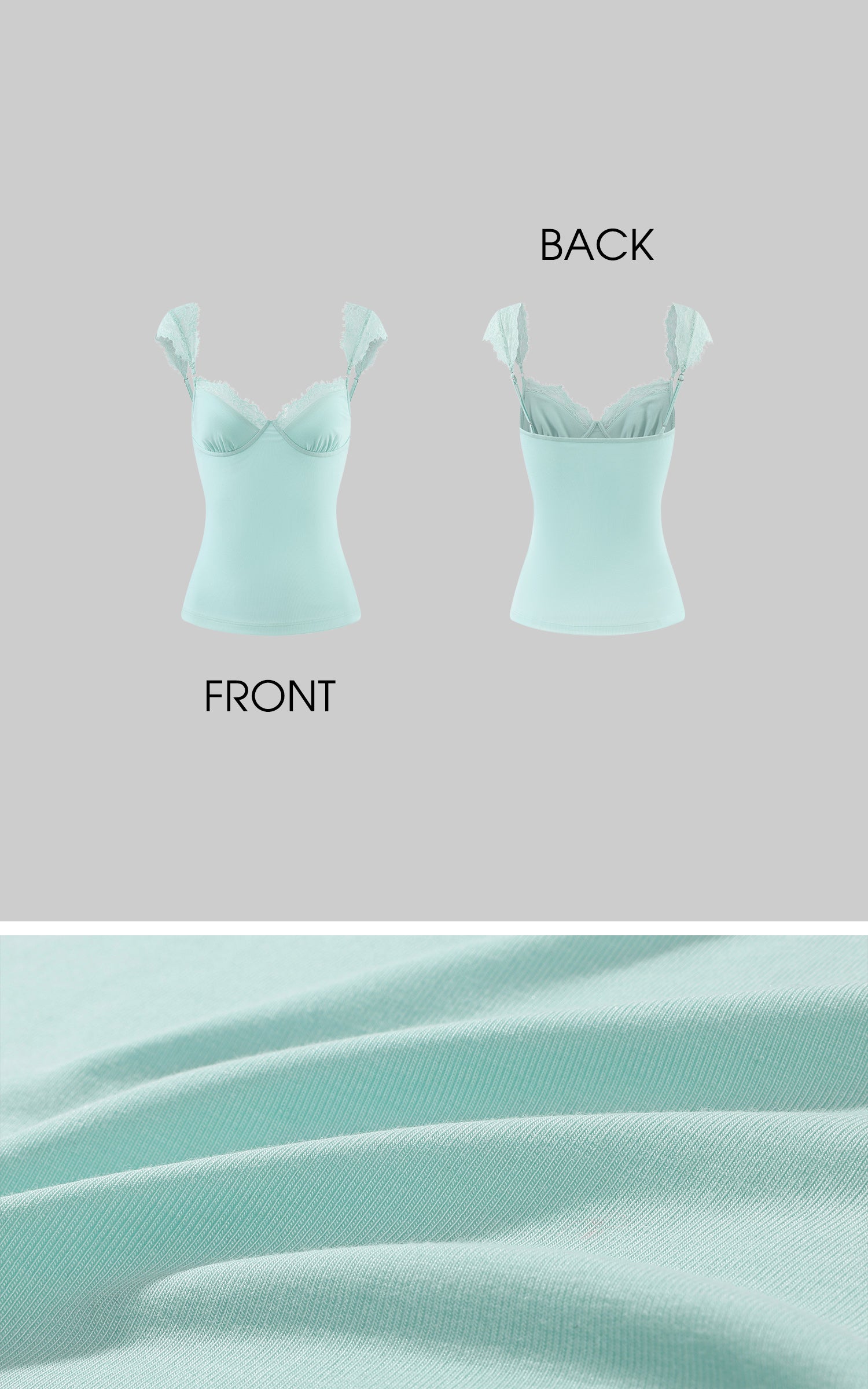 ROVENTE Lace Trim Sculpting Camisole Top